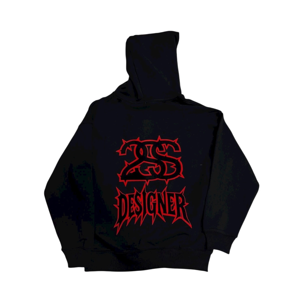 DESIGNER RED HOODIE – BLACK & RED LIMITED EDITION 🔥