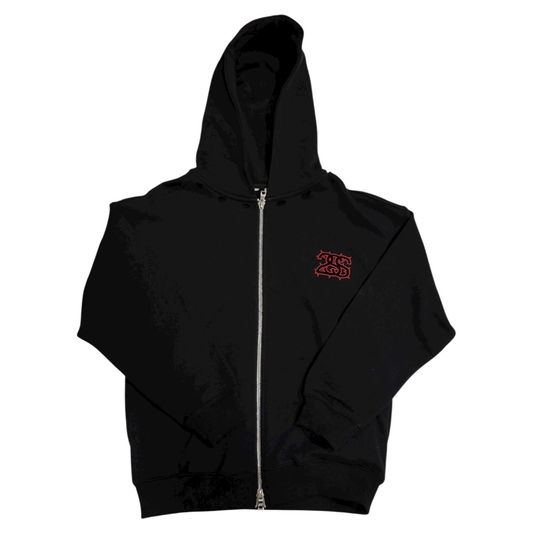 DESIGNER RED HOODIE – BLACK & RED LIMITED EDITION 🔥