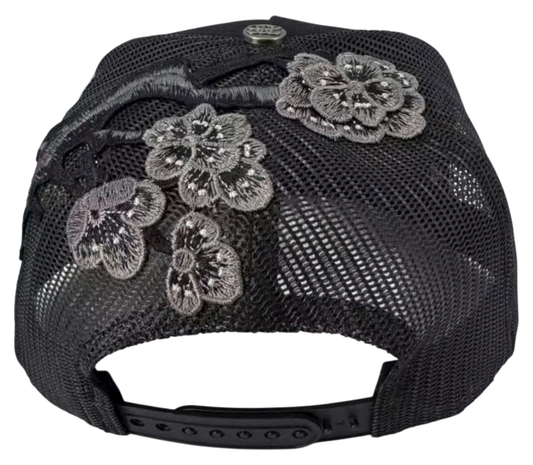 2SS DESIGNER “Ice Link” Rhinestone Trucker Hat – BLACK Limited Edition