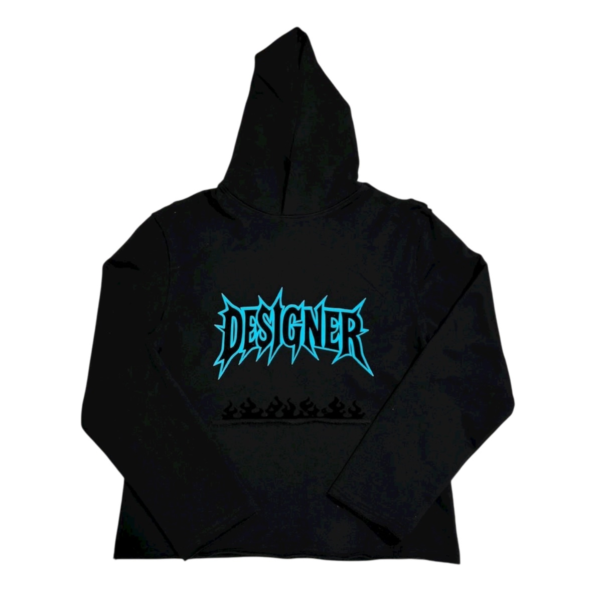DESIGNER RED HOODIE – BLACK & BLUE LIMITED EDITION 🔥