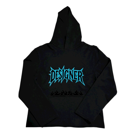 DESIGNER RED HOODIE – BLACK & BLUE LIMITED EDITION 🔥